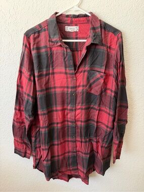 Red and Black Plaid Shirt